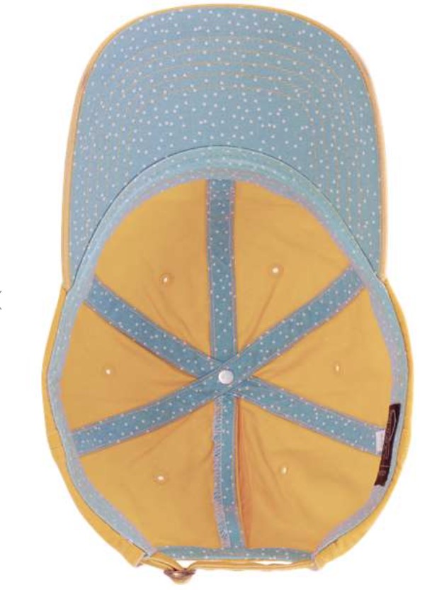 Women's Yellow Unstructured Ponytail Hat
